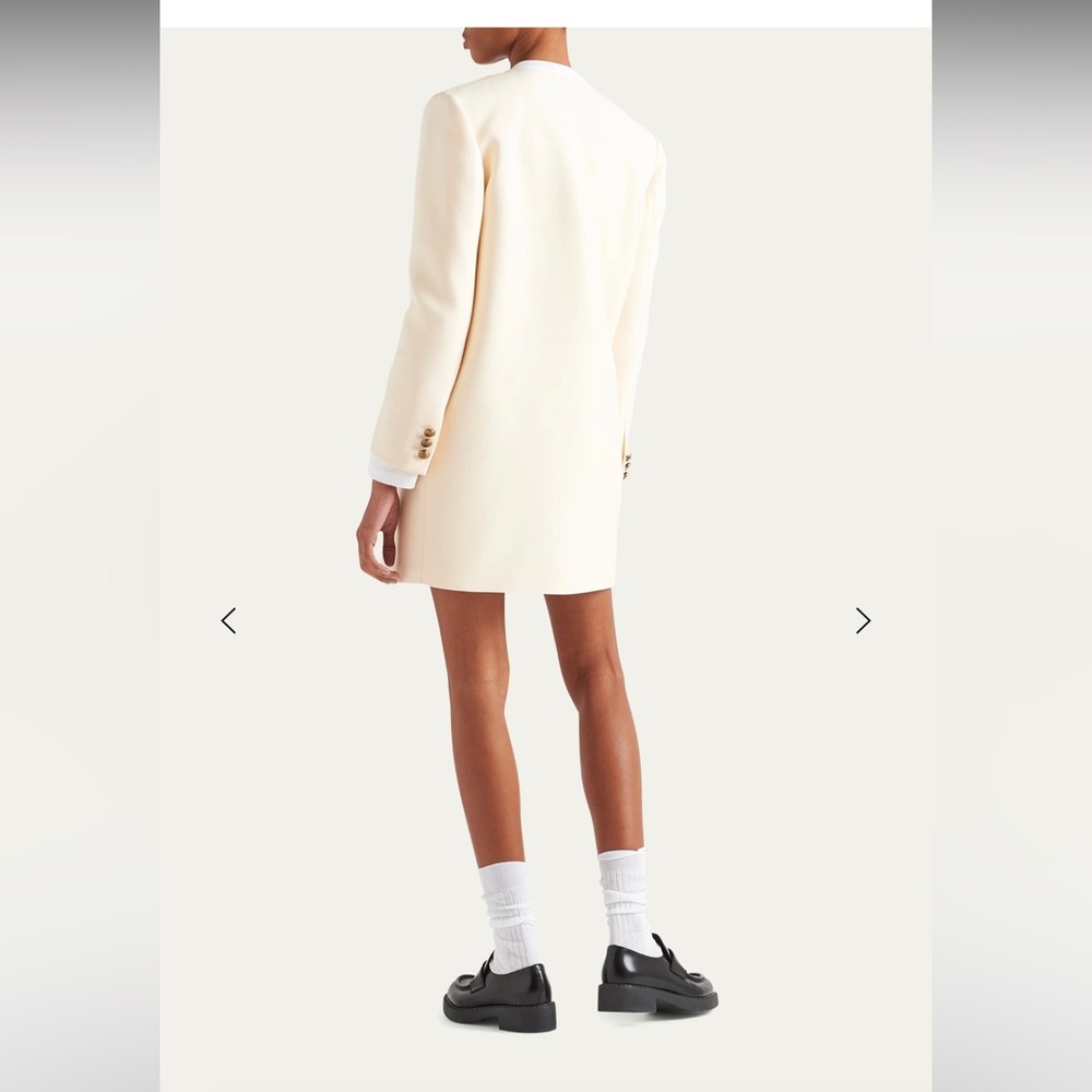BNWT Prada Single-Breasted Tricotine Coat - Picture 3 of 4